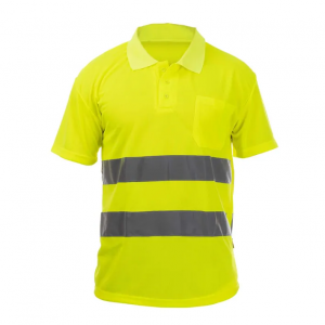 Polo de manga corta de alta visibilidad monocolor CLIFF HV POLO SS