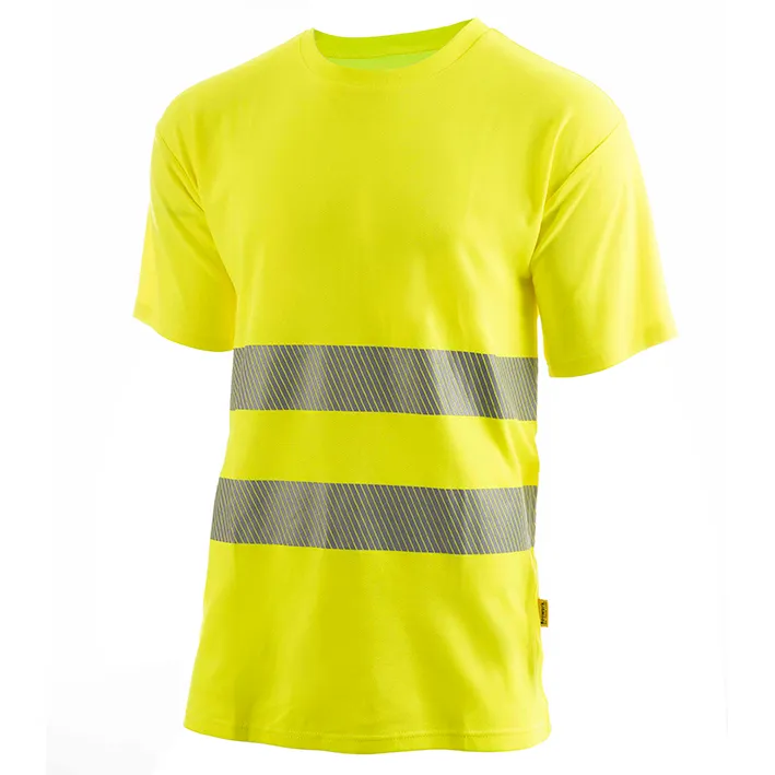 Camiseta manga corta alta visibilidad monocolor banda segmentada FUNK HV